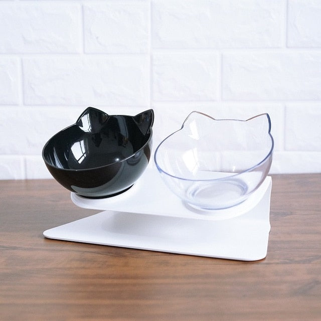 Cat Bowls With Raised Stand - foldingup