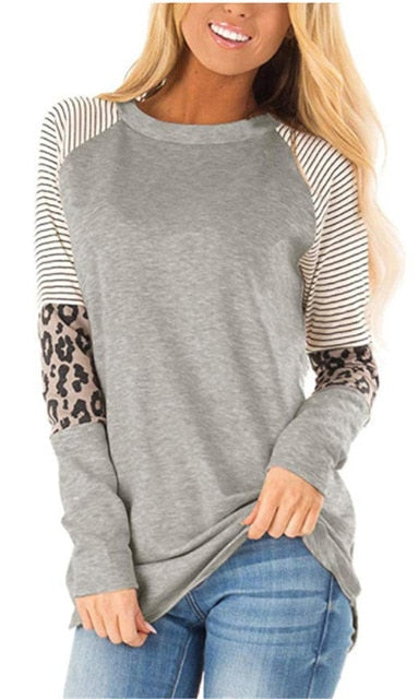 Leopard Print Casual T-shirt