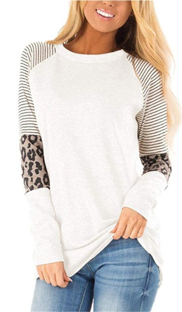 Leopard Print Casual T-shirt