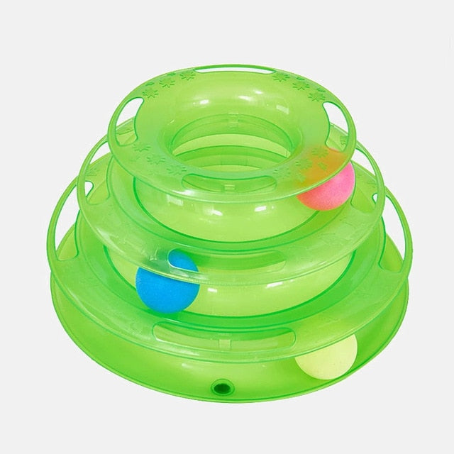 Three Levels pet cat toy Tower