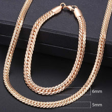 Load image into Gallery viewer, Gold Bracelet Necklace Set
