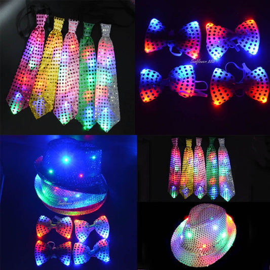 LED Strobing Neck Tie