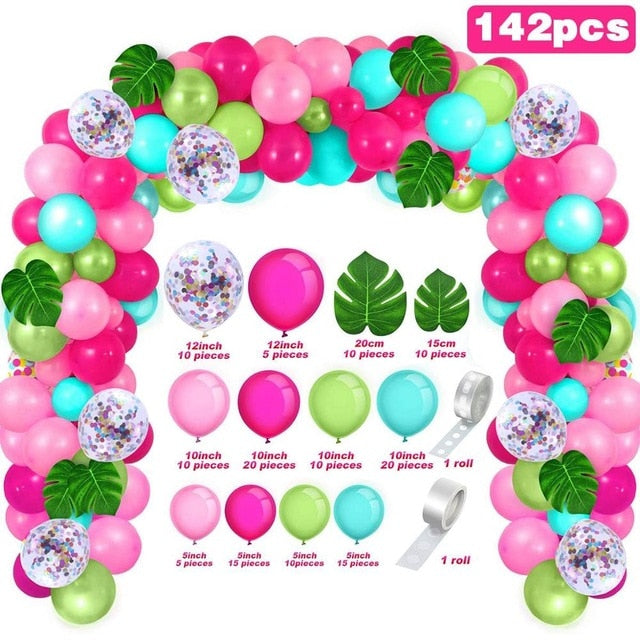 141 pcs Metal Balloon Garland Arch