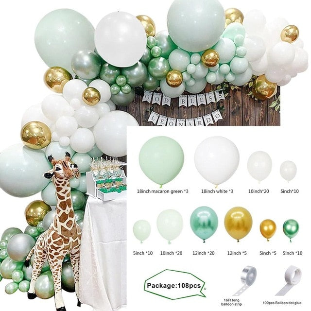 141 pcs Metal Balloon Garland Arch