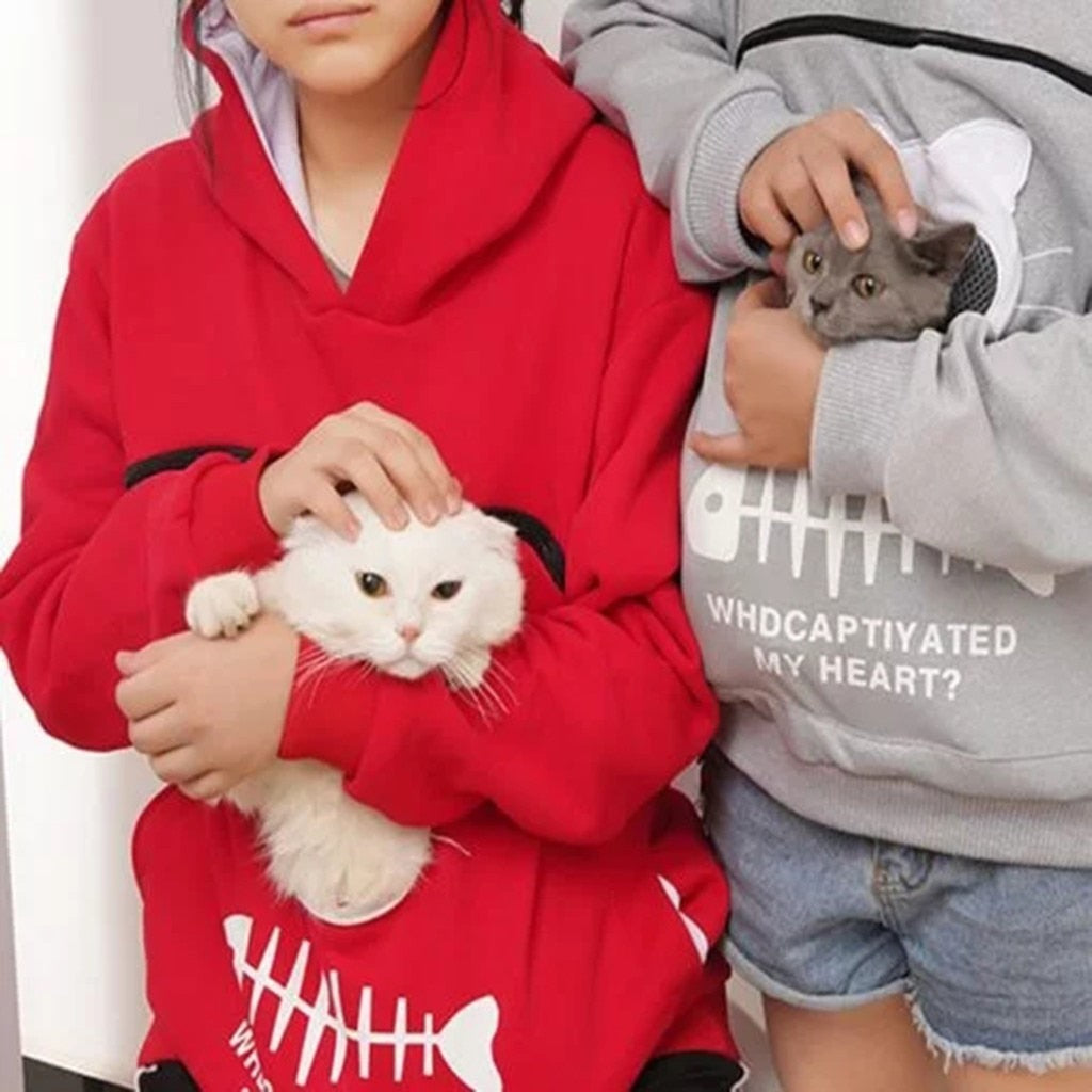 Cat Lovers Hoodie Cuddle Pouch