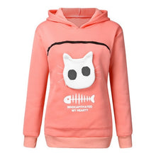 Load image into Gallery viewer, Cat Lovers Hoodie Cuddle Pouch