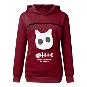 Cat Lovers Hoodie Cuddle Pouch