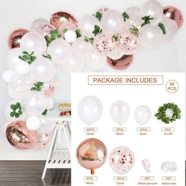 141 pcs Metal Balloon Garland Arch