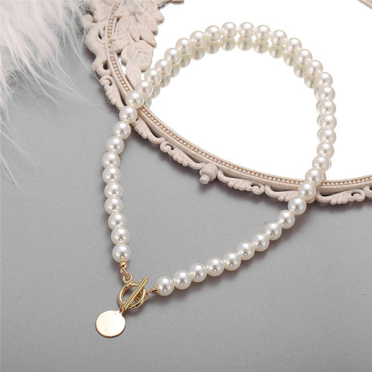 Multi-layer Coin Chain Choker Necklace