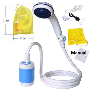 Portable Car Wagon Outdoor Camping Shower Car Washing Machine Electric Water Pump Travel Pet With Shower Kit