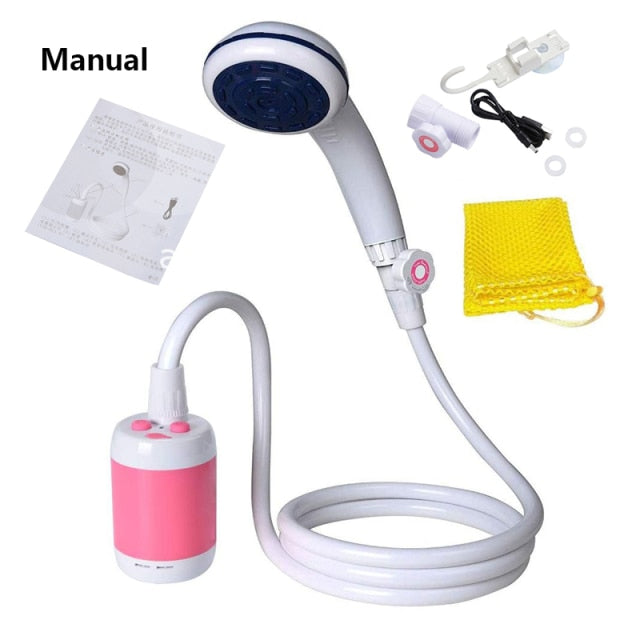 Portable Car Wagon Outdoor Camping Shower Car Washing Machine Electric Water Pump Travel Pet With Shower Kit