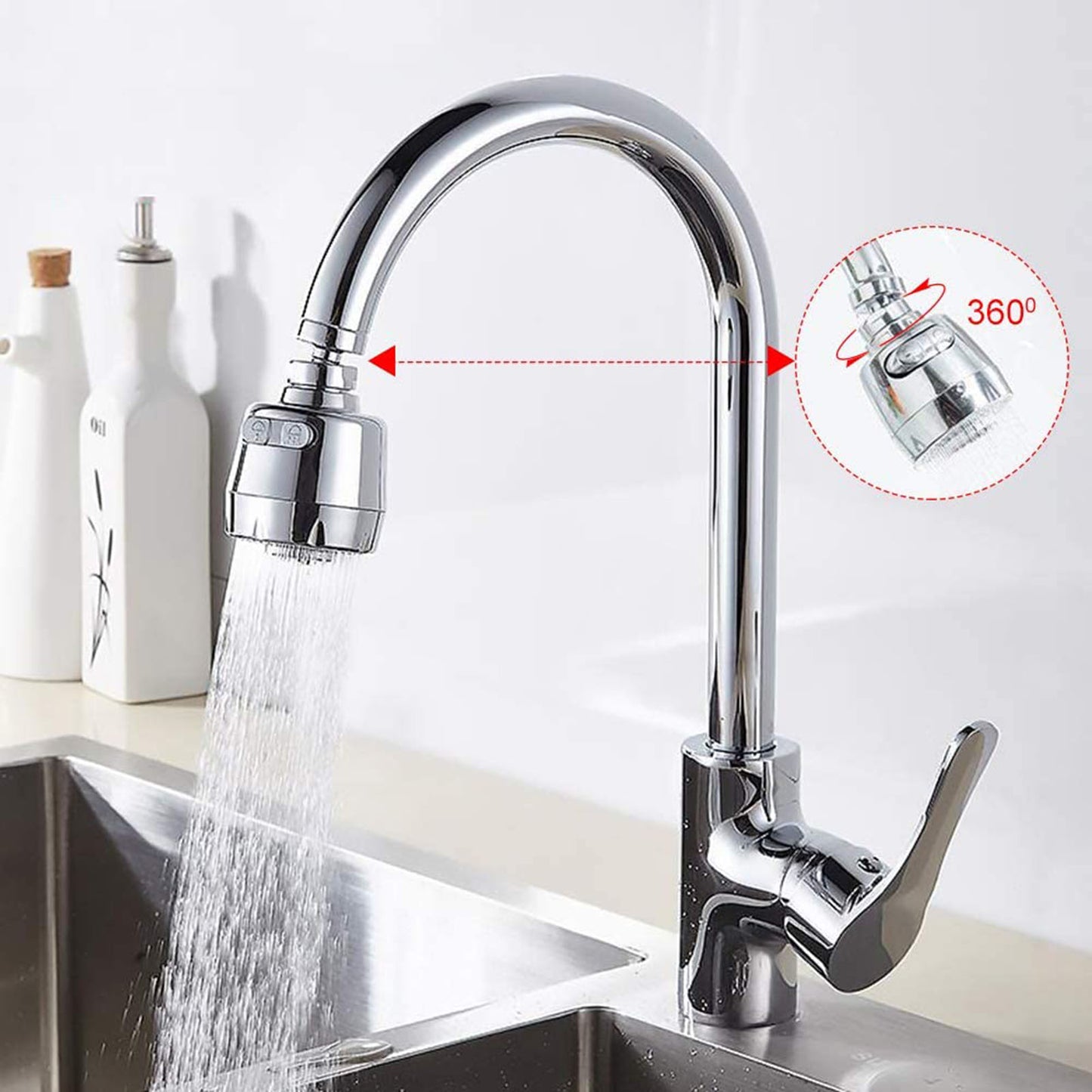 Rotatable Faucet Sprayer Head