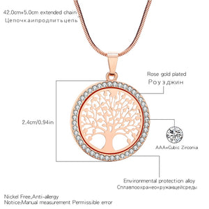 Tree of Life Pendant Necklace - foldingup