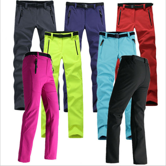 Thick Warm Fleece Softshell Pants