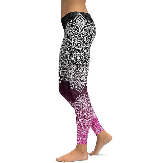 Print Yoga Pants Women - foldingup