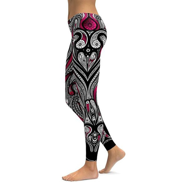 Print Yoga Pants Women - foldingup