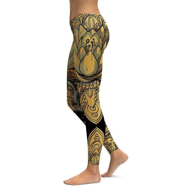 Print Yoga Pants Women - foldingup