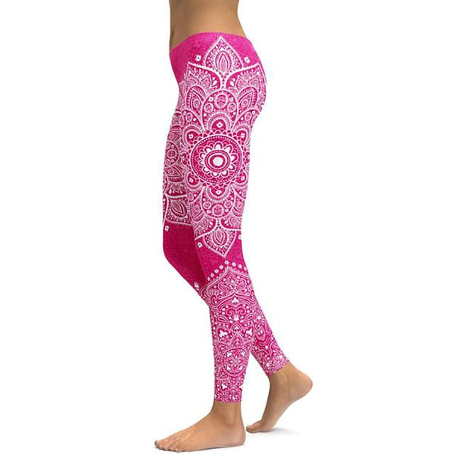 Print Yoga Pants Women - foldingup