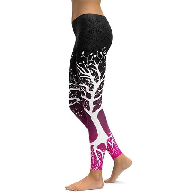 Print Yoga Pants Women - foldingup