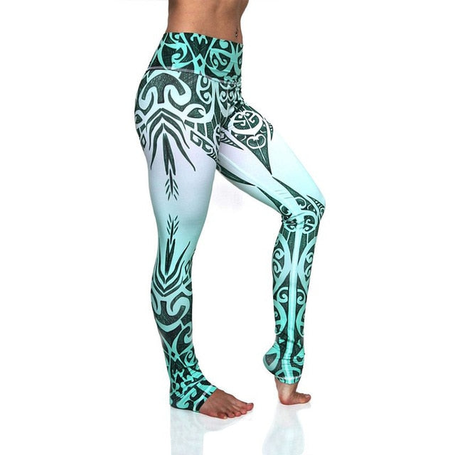 Print Yoga Pants Women - foldingup