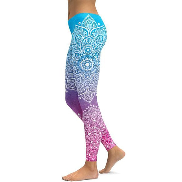 Print Yoga Pants Women - foldingup