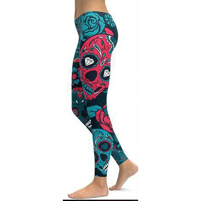 Print Yoga Pants Women - foldingup