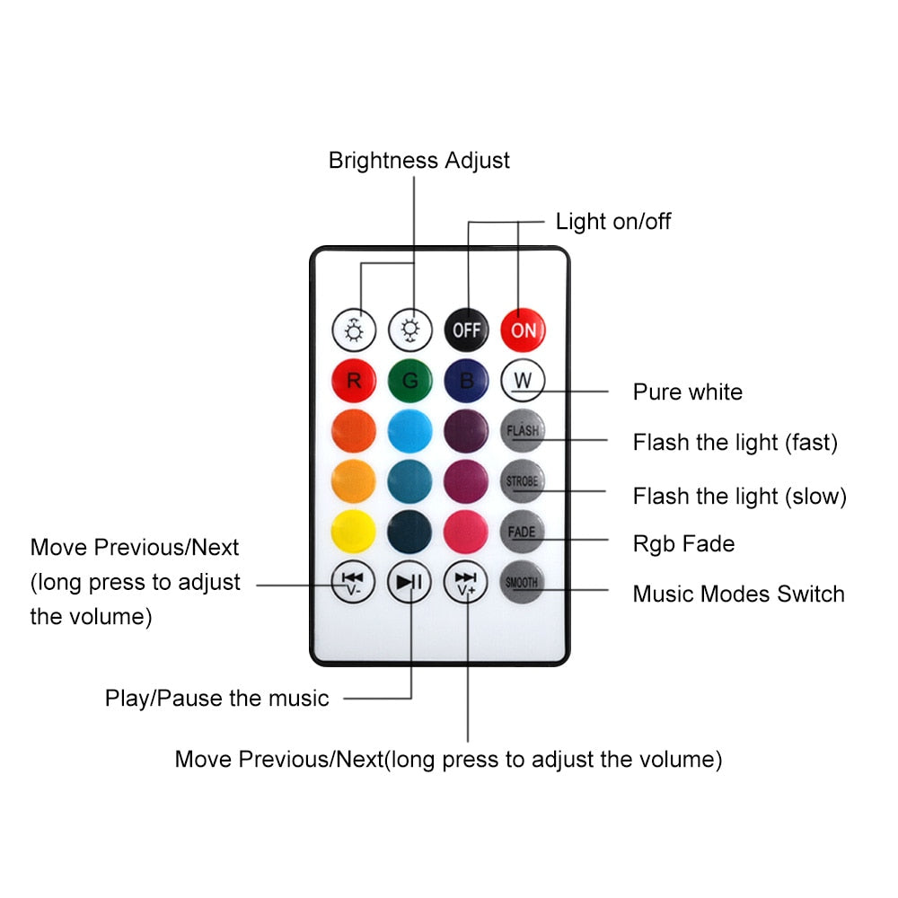 Bluetooth Speaker LED Lamp - foldingup