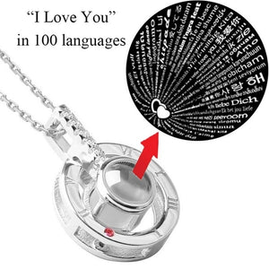 I Love You  Necklace - foldingup