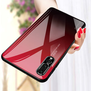 Tempered Glass Phone Case For Huawei Mate - foldingup