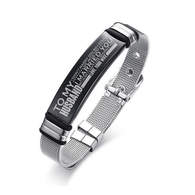 Personalised Men's Bangle - foldingup