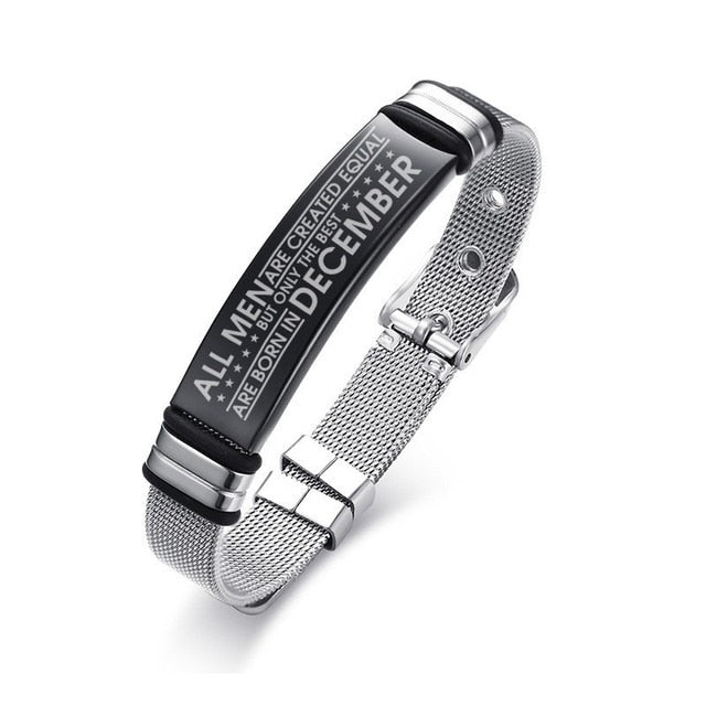 Personalised Men's Bangle - foldingup