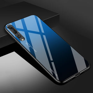 Tempered Glass Phone Case For Huawei Mate - foldingup