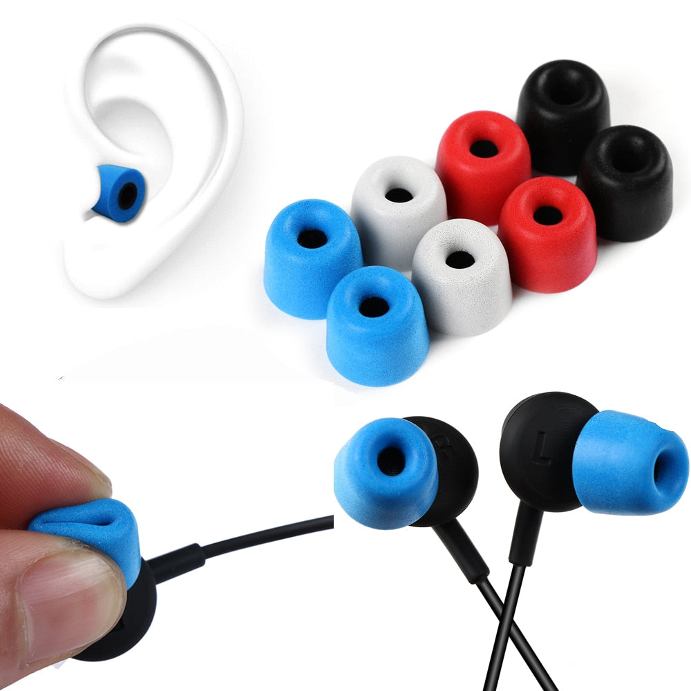 Universal Foam Earbuds - foldingup